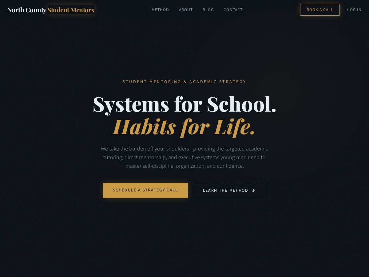 NC Student Mentors website